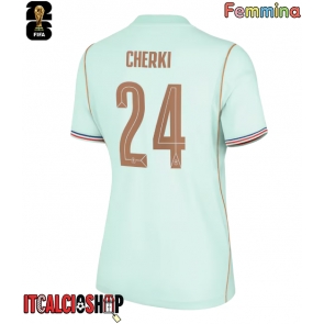 Francia Rayan Cherki #24 Seconda Maglia Femmina Mondiali 2026 Manica Corta
